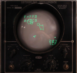 Oscilloscope screen
